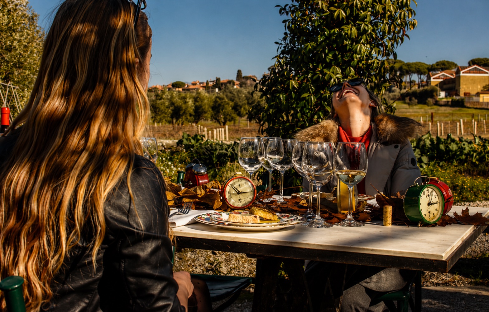 Private lunch during the Tuscan route